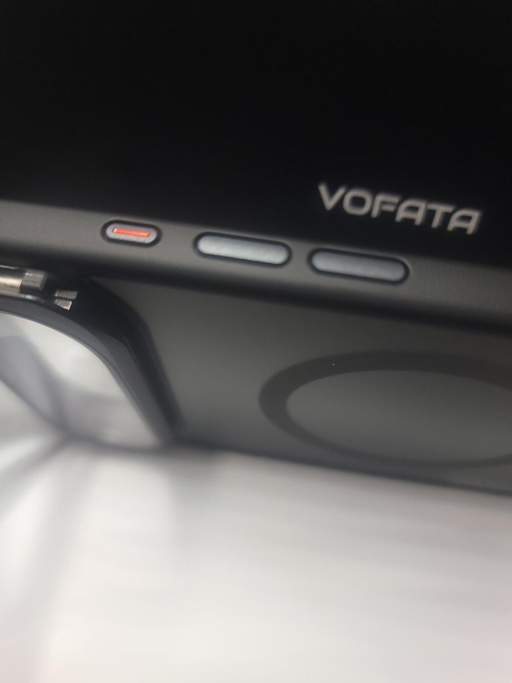 VOFATA iPhone Air Magnetic Case Black Built-In Camera Stand New Open Box